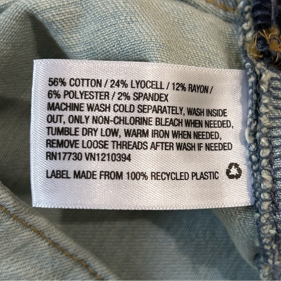 Ingrid & Isabel Midi Short Maternity Jeans Shorts 2 Vintage Stretch New - Picture 6 of 8